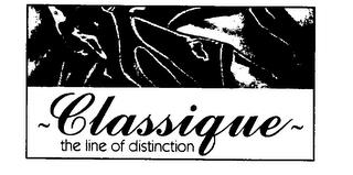 CLASSIQUE THE LINE OF DISTINCTION trademark