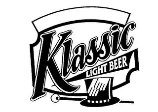 KLASSIC LIGHT BEER trademark