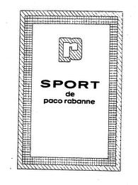 PR SPORT DE PACO RABANNE trademark