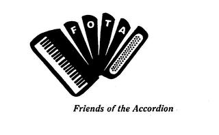 FOTA FRIENDS OF THE ACCORDION trademark