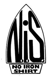 N.I.S. NO IRON SHIRT trademark