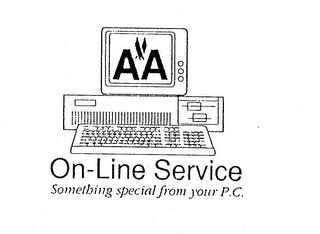 AA ON-LINE SERVICE SOMETHING SPECIAL FROM YOUR P.C. trademark