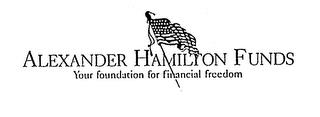 ALEXANDER HAMILTON FUNDS YOUR FOUNDATION FOR FINANCIAL FREEDOM trademark