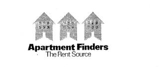 APARTMENT FINDERS THE RENT SOURCE trademark