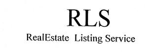 RLS REALESTATE LISTING SERVICE trademark