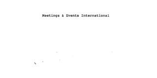 MEETINGS & EVENTS INTERNATIONAL trademark