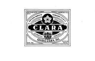 CLARA CERVEZA CERVEZA ESTRELLA DORADA CERVECERIA MODELO DE GUADALAJARA, S.A. DE C.V. trademark