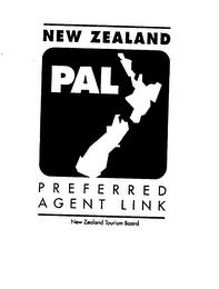 NEW ZEALAND PAL PREFERRED AGENT LINK NEW ZEALAND TOURISM BOARD trademark