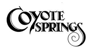 COYOTE SPRINGS trademark