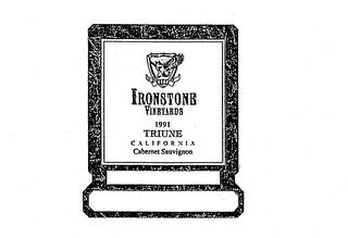 KAUTZ IRONSTONE VINEYARDS 1991 TRIUNE CALIFORNIA CABERNET SAUVIGNON trademark