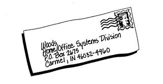 WOODS HOME/OFFICE SYSTEMS DIVISION P.O. BOX 2675 CARMEL, IN 46032-4960 trademark