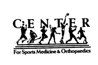 CENTER FOR SPORTS MEDICINE & ORTHOPAEDICS trademark