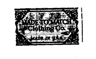 MADE TO MATCH CLOTHING CO. MADE IN U.S.A. trademark