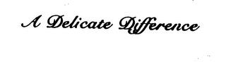 A DELICATE DIFFERENCE trademark