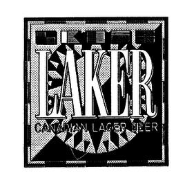 LAKER CANADIAN LAGER BEER trademark