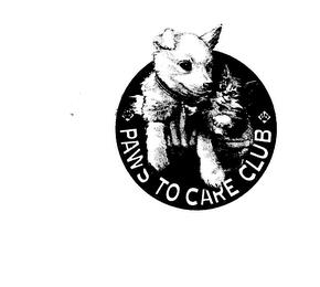 PAWS TO CARE CLUB trademark