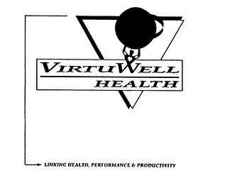 VIRTUWELL HEALTH LINKING HEALTH, PERFORMANCE & PRODUCTIVITY trademark