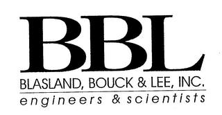 BBL BLASLAND, BOUCK & LEE, INC. ENGINEERS & SCIENTISTS trademark