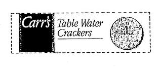 CARR'S TABLE WATER CRACKERS trademark