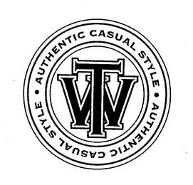 TW AUTHENTIC CASUAL STYLE trademark