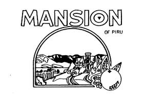 MANSION OF PIRU trademark