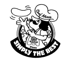 CHEF MARCO MARCO'S PIZZA SIMPLY THE BEST trademark