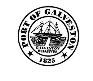 PORT OF GALVESTON GALVESTON WHARVES 1825 trademark