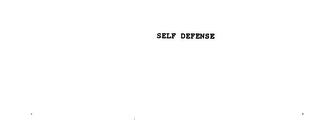 SELF DEFENSE trademark