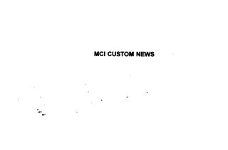 MCI CUSTOM NEWS trademark