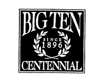 BIG TEN CENTENNIAL SINCE 1896 trademark