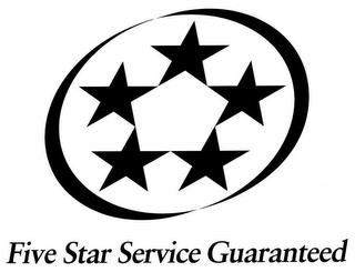 THE FIVE-STAR SERVICE GUARANTEE trademark