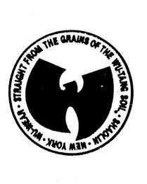 STRAIGHT FROM THE GRAINS OF THE WU-TANG SOIL SHAOLIN NEW YORK WU-WEAR trademark