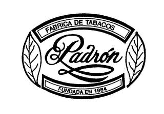 PADRON FABRICA DE TABACOS FUNDADA EN 1964 trademark