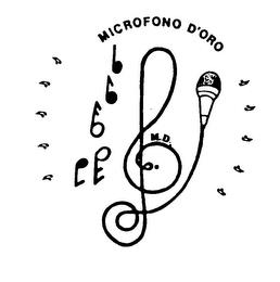 MICROFONO D'ORO M.D. trademark