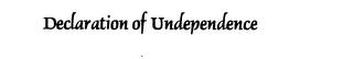 DECLARATION UNDEPENDENCE trademark