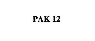 PAK 12 trademark