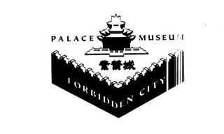 PALACE MUSEUM FORBIDDEN CITY trademark