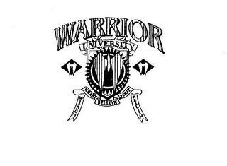 WARRIOR UNIVERSITY WISDOM HEART BELIEVE SPIRIT REALISM trademark