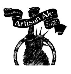 OREGON BREWED ARTISAN ALE 2,000 trademark