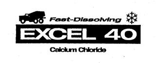 FAST-DISSOLVING EXCEL 40 CALCIUM CHLORIDE trademark