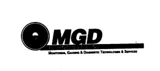 MGD TECHNOLOGIES INC. MONITORING, GAUGING & DIAGNOSTIC TECHNOLOGIES & SERVICES trademark