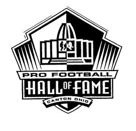 PRO FOOTBALL HALL OF FAME CANTON OHIO trademark