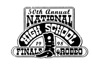 50TH ANNUAL NATIONAL HIGH SCHOOL FINALS RODEO 1998 NHSRA trademark