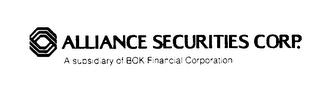 ALLIANCE SECURITIES CORP. A SUBSIDIARY OF BOK FINANCIAL CORPORATION trademark