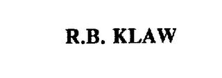 R.B. KLAW trademark