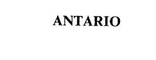 ANTARIO trademark