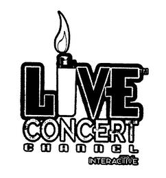 LIVE CONCERT CHANNEL INTERACTIVE trademark