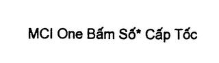 MCI ONE BAM SO CAP TOC trademark