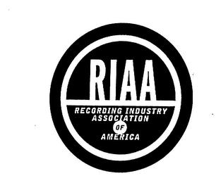 RIAA RECORDING INDUSTRY ASSOCIATION OF AMERICA trademark