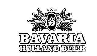 BAVARIA HOLLAND BEER ANNO 1719 trademark